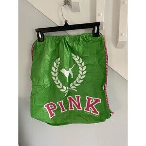 NWT Vintage Victoria’s Secret PINK Dog Logo Backpack Drawstring Pouch Sack Bag